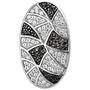 Anh�nger oval 925 Sterling Silber 95 Zirkonia Silberanh�nger 
