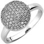 Damen Ring 925 Sterling Silber 78 Zirkonia ca. 10,7 mm breit (Gr��e: 52) 