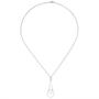 Collier Kette mit Anh�nger 925 Sterling Silber 46 Zirkonia 45 cm