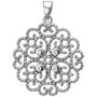 Anh�nger aus 925 Sterling Silber mit 4 Zirkonia Silberanh�nger 