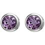 Ohrstecker 925 Sterling Silber 2 Amethyste lila violett Ohrringe 