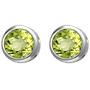 Ohrstecker 925 Sterling Silber 2 Peridote gr�n Ohrringe 