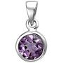 Anh�nger 925 Sterling Silber 1 Amethyst lila violett 
