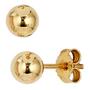 Ohrstecker Kugel 333 Gold Gelbgold Kugelohrstecker Durchmesser 5 mm 