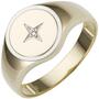 Herren Ring 585 Gold Gelbgold Diamant Herrenring (Gr��e: 70) 