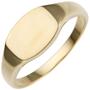 Damen Ring aus 585 Gold Gelbgold teilmattiert Goldring (Gr��e: 52) 