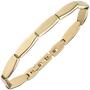 Armband Edelstahl gold-farben beschichtet matt 21 cm 