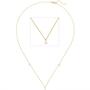 Collier Halskette mit Anh�nger 750 Gelbgold 3 Diamanten Brillanten 45 cm