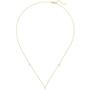 Collier Halskette mit Anh�nger 750 Gelbgold 3 Diamanten Brillanten 45 cm