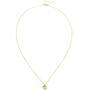 Collier mit Anh�nger 750 Gold Gelbgold matt 45 cm