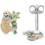 Kinder Ohrstecker Faultier 925 Sterling Silber Kinder-Ohrringe 