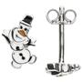 Kinder Ohrstecker Schneemann 925 Sterling Silber Kinder-Ohrringe 