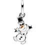 Kinder Anh�nger Schneemann 925 Sterling Silber 