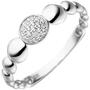 Damen Ring aus 925 Sterling Silber mit 19 Zirkonia Silberring (Gr��e: 52) 