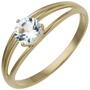 Damen Ring 585 Gold Gelbgold 1 Blautopas hellblau blau (Gr��e: 52) 