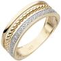 Damen Ring 333 Gelbgold 7 Zirkonia Goldring (Gr��e: 56) 