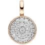 Anh�nger 585 Gold Rotgold 24 Diamanten Brillanten 