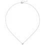Collier mit Anh�nger 585 Wei�gold 8 Diamanten Brillanten 45 cm