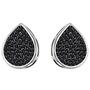 Ohrstecker Tropfen 925 Sterling Silber 56 Zirkonia schwarz 