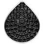 Anh�nger Tropfen 925 Sterling Silber 51 Zirkonia schwarz 