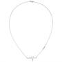 Collier 925 Sterling Silber 16 Zirkonia 45 cm