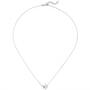 Kette mit Anh�nger Anker 925 Silber bicolor vergoldet 18 Zirkonia 45 cm
