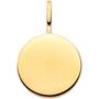 Anhnger Gravur Gravurplatte rund 925 Sterling Silber gold vergoldet 