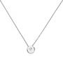 Collier Kette mit Anh�nger 925 Sterling Silber 1 Zirkonia 45 cm