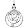 Anh�nger 925 Sterling Silber 4 Zirkonia 