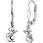 Kinder Ohrh�nger Maus 925 Sterling Silber Kinder-Ohrringe 
