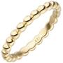 Damen Ring Kugel 925 Sterling Silber gold Kugelring (Gr��e: 58) 