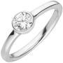 Damen Ring 925 Sterling Silber 1 Zirkonia ca. 5,7 mm breit (Gr��e: 56) 