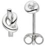 Ohrstecker Knoten 925 Sterling Silber 