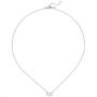Collier Halskette 925 Sterling Silber 13 Zirkonia 45 cm Kette Silberkette