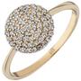 Damen Ring 333 Gelbgold 60 Zirkonia, Goldring (Gr��e: 52) 