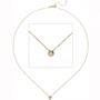 Collier Kette mit Anh�nger 333 Gelbgold und 1 Zirkonia 45 cm