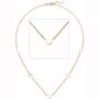 Collier Halskette mit Pl�ttchen 375 Gold Gelbgold 43 cm Kette