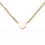Collier Halskette mit Pl�ttchen 375 Gold Gelbgold 43 cm Kette