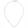 Collier Halskette mit Pl�ttchen 375 Gold Gelbgold 43 cm Kette
