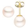 Ohrstecker 333 Gold Gelbgold 2 S��wasser Perlen 7,5 mm 