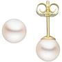 Ohrstecker 585 Gold Gelbgold 2 Akoya Perlen 6 mm 