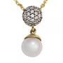 Anh�nger 333 Gold Gelbgold 1 S��wasser Perle mit Zirkonia