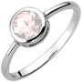 Damen Ring 925 Sterling Silber, 1 Rosenquarz (Gr��e: 62) 