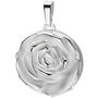 Medaillon Rose 925 Sterling Silber matt f�r 1 Foto 