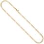 Figarokette 333 Gold Gelbgold massiv diamantiert 50 cm Kette Halskette 