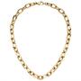 Halskette Kette Edelstahl gelbgoldfarben beschichtet 48 cm 