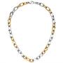 Halskette Kette Edelstahl mit gelbgoldfarben beschichtet 49 cm 