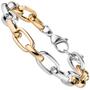 Armband Edelstahl bicolor beschichtet 22 cm