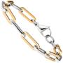 Armband Edelstahl bicolor beschichtet 21 cm