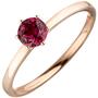 Damen Ring 585 Gold Rotgold 1 Rhodolith (Gr��e: 52) 